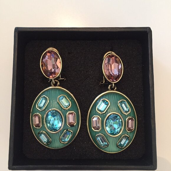 HEIDI DAUS SAY IT WITH STYLE OCEANIA NECKLACE AND EARRINGS SET, NEW IN BOXES - Picture 3 of 7